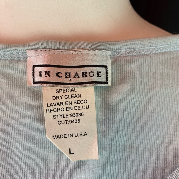 In Charge blue butterfly tee size L - Picture 5 of 5